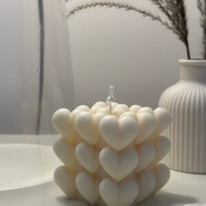 Heart Bubble Candle