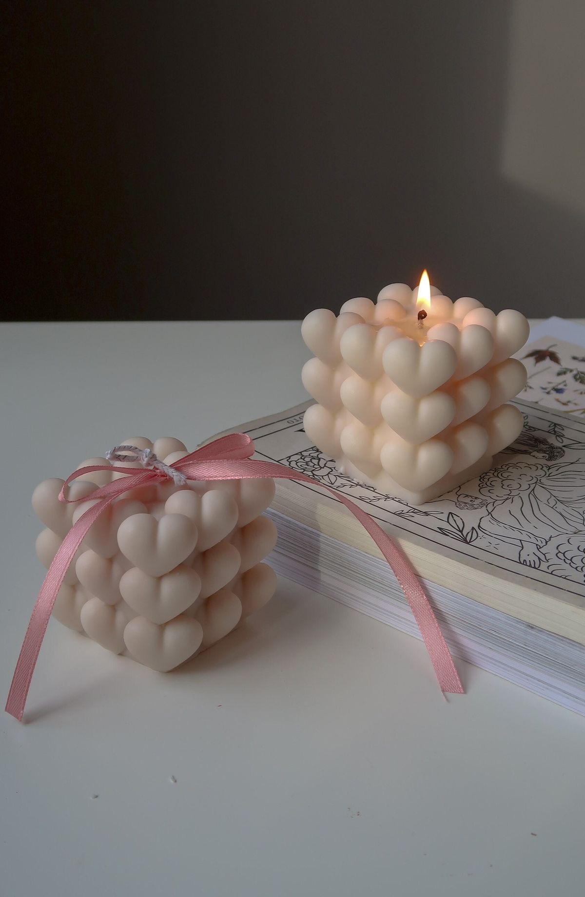 IMG_0141 Heart Bubble Candle - Image 4