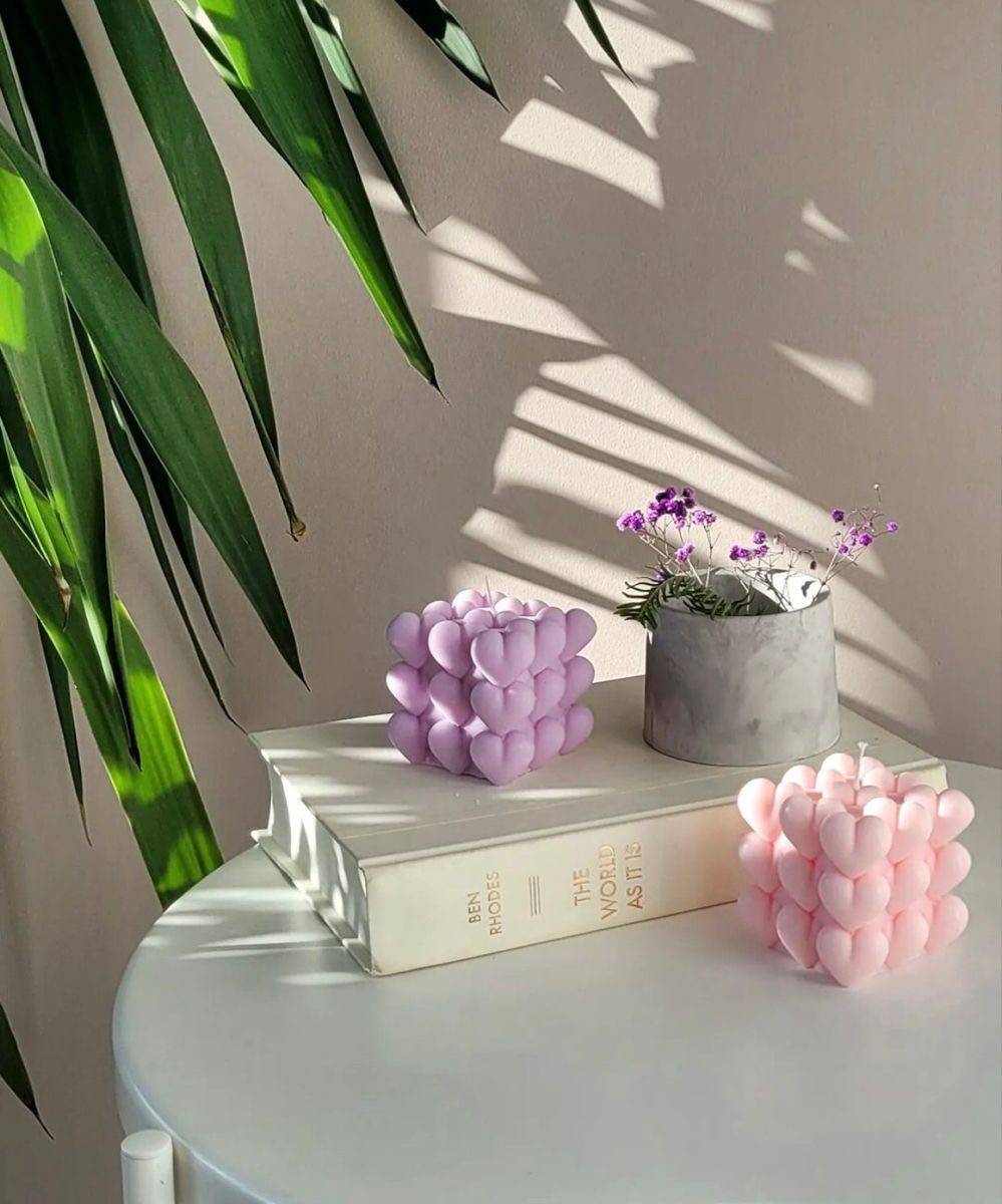 IMG_0142 Heart Bubble Candle - Image 3